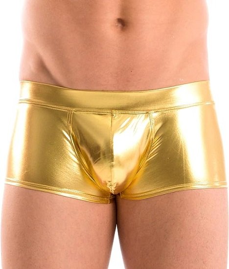 Mens New Solid Hot Body Boxer Swimsuit