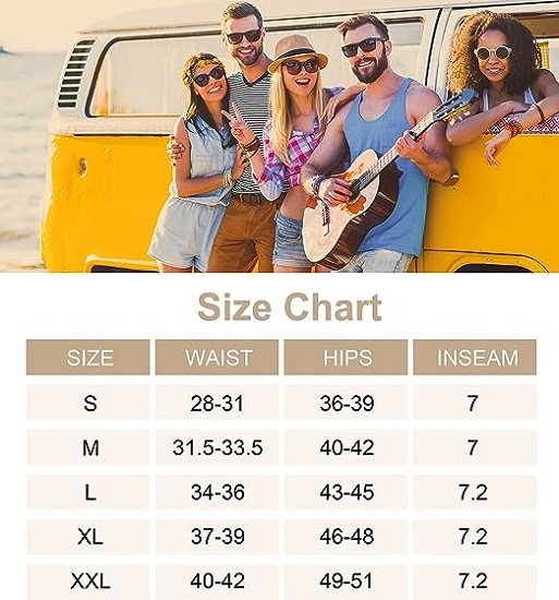 Men's Swim Trunks Quick Dry Bathing Suit Beach Board Shorts for Men with Zipper Pockets and Mesh Lining