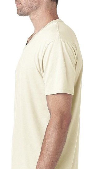 Men's Sueded Rib Soft V-Neck T-Shirt